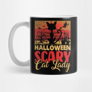 Scary cat lady Mug